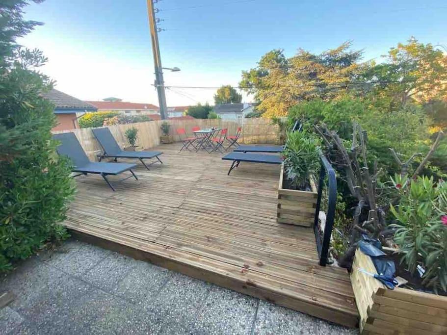Maison A Arcachon Avec Piscine Hors-Sol Ngoại thất bức ảnh